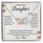 To My Beautiful Daughter | I Love You - Interlocking Hearts necklace