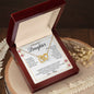 To My Beautiful Daughter | I Love You - Interlocking Hearts necklace