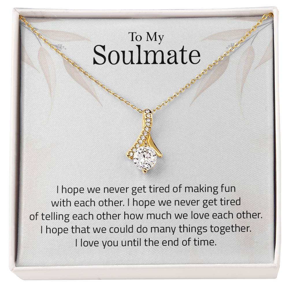 To My Soulmate | I Love You - Alluring Beauty necklace