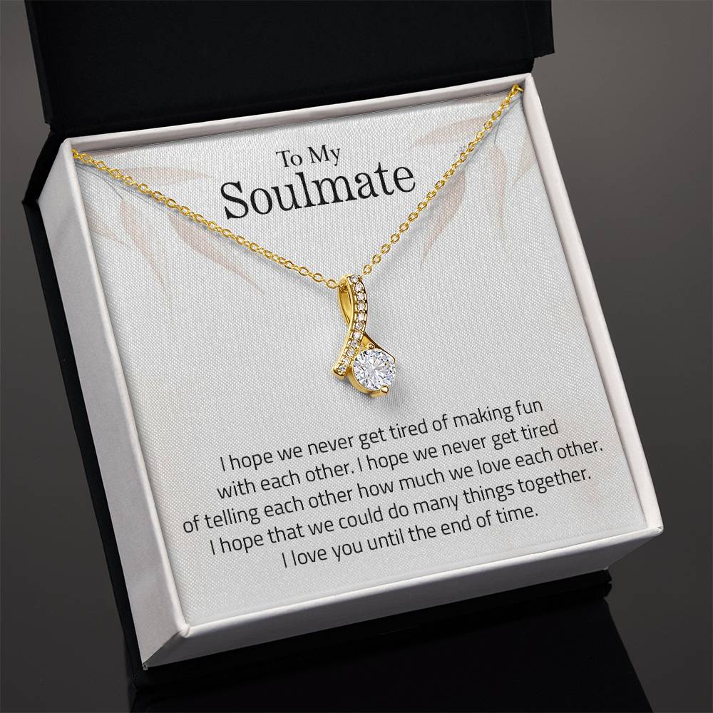 To My Soulmate | I Love You - Alluring Beauty necklace