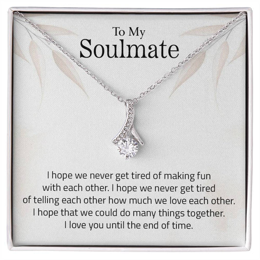 To My Soulmate | I Love You - Alluring Beauty necklace