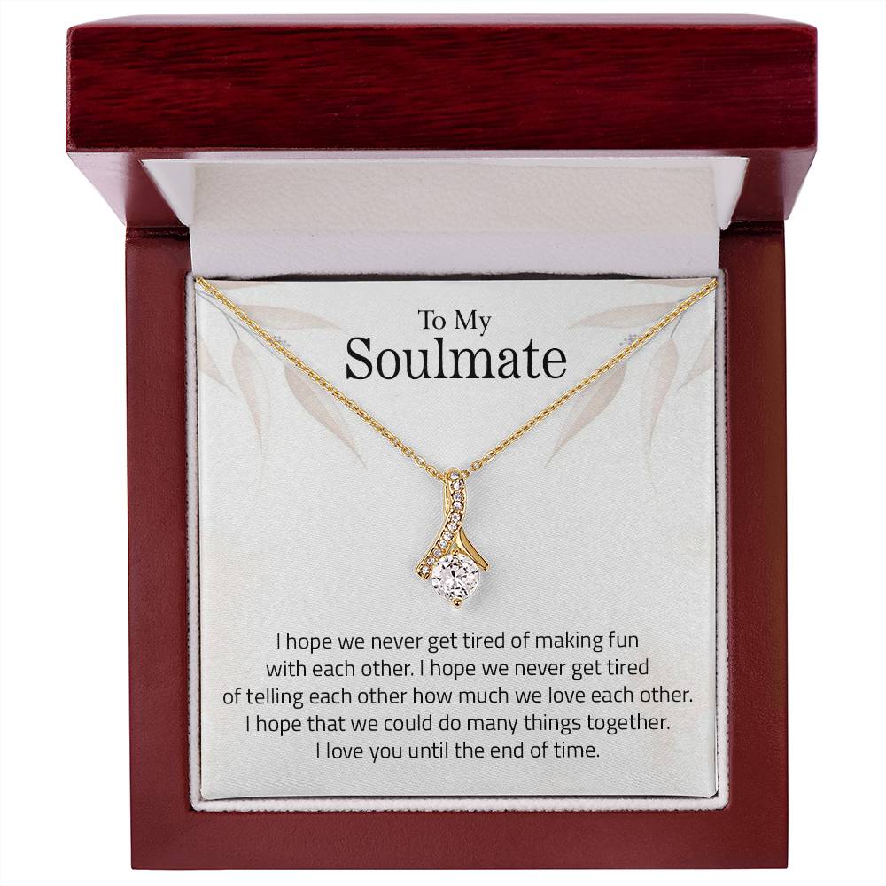To My Soulmate | I Love You - Alluring Beauty necklace