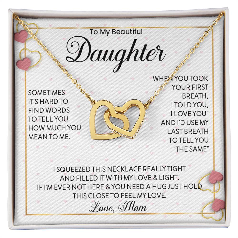 To My Daughter - Forever Love Necklace