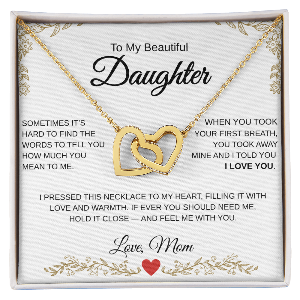 "A Mother's Love: Heartfelt Necklace for My Daughter"