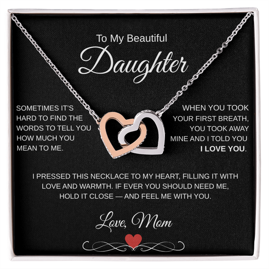 "A Mother's Heartfelt Message: Timeless Necklace for My Daughter"