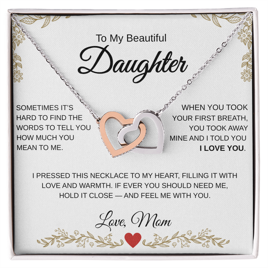 "A Mother's Love: Heartfelt Necklace for My Daughter"