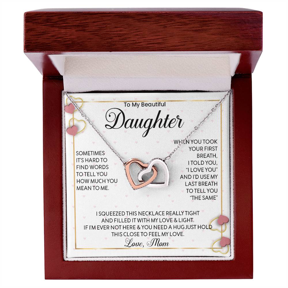 To My Daughter - Forever Love Necklace