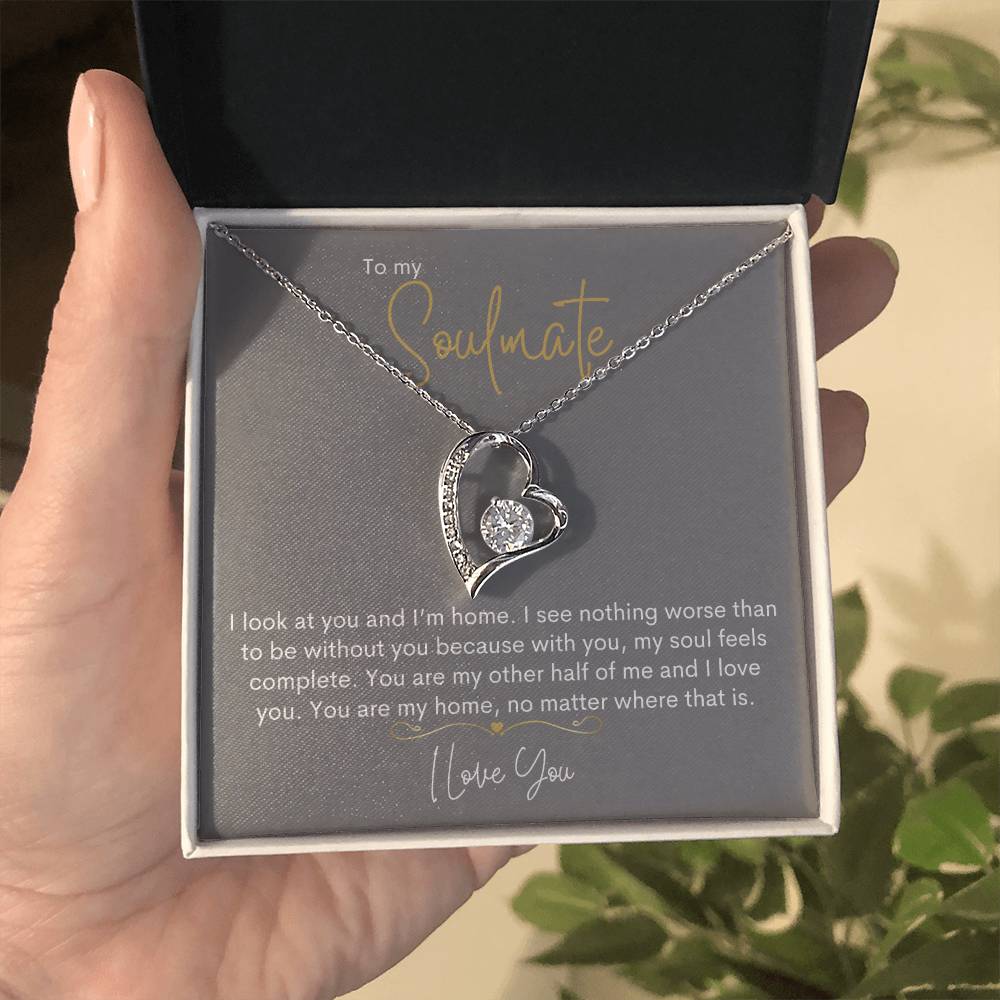 To My Soulmate | I Love You - Forever Love Necklace