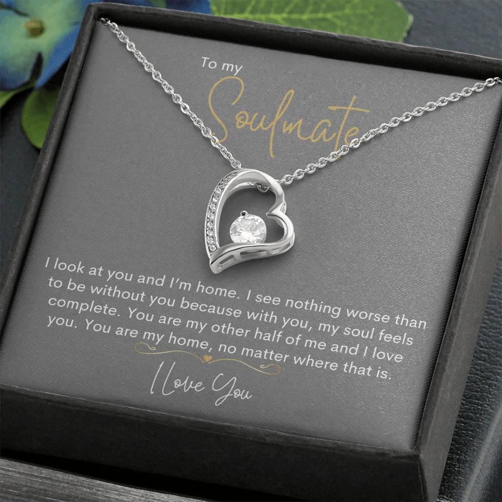 To My Soulmate | I Love You - Forever Love Necklace