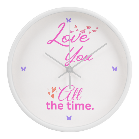 Beautiful Butterflies Clock, Perfect Gift for Her. Birthday or Any Day, Show Her You Love Her All The Time.