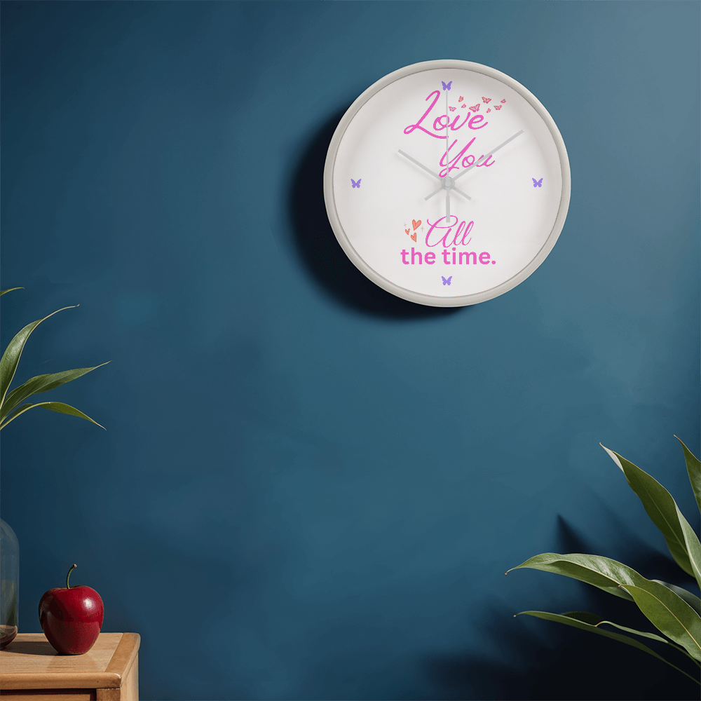 Beautiful Butterflies Clock, Perfect Gift for Her. Birthday or Any Day, Show Her You Love Her All The Time.