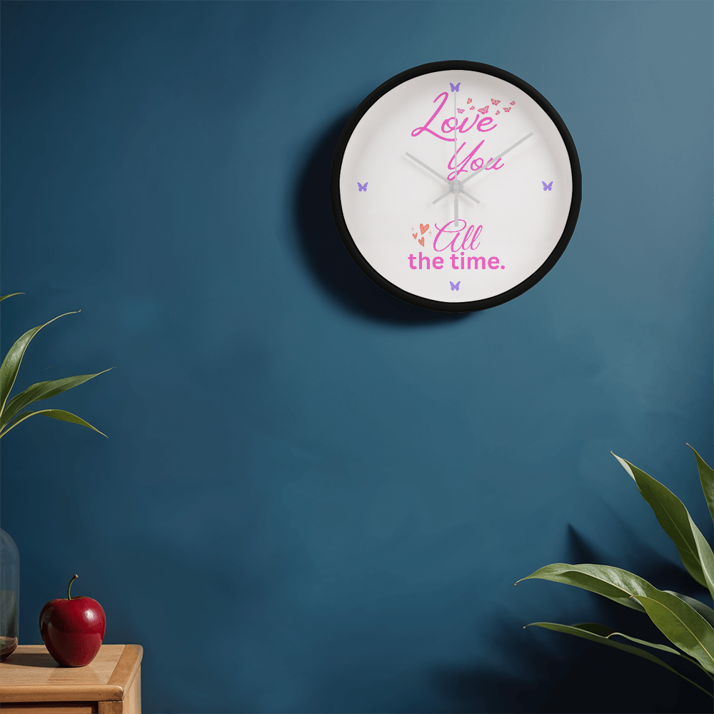 Beautiful Butterflies Clock, Perfect Gift for Her. Birthday or Any Day, Show Her You Love Her All The Time.