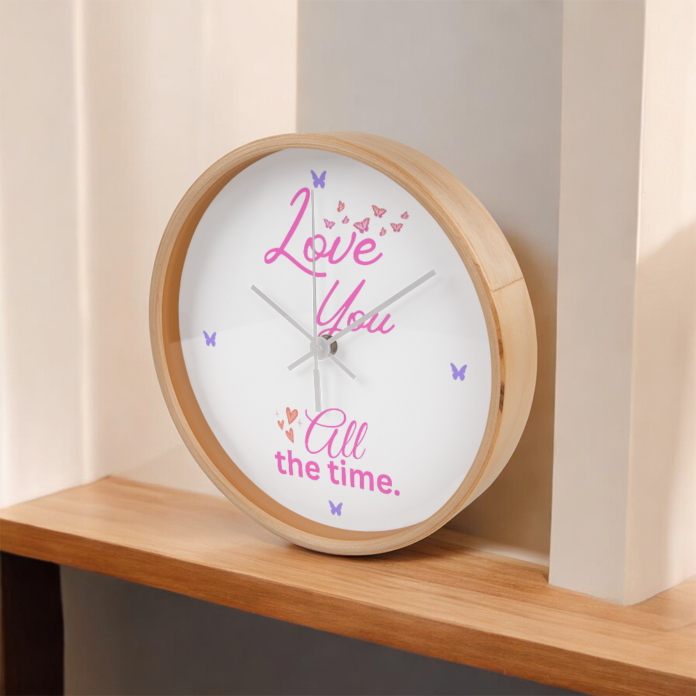 Beautiful Butterflies Clock, Perfect Gift for Her. Birthday or Any Day, Show Her You Love Her All The Time.