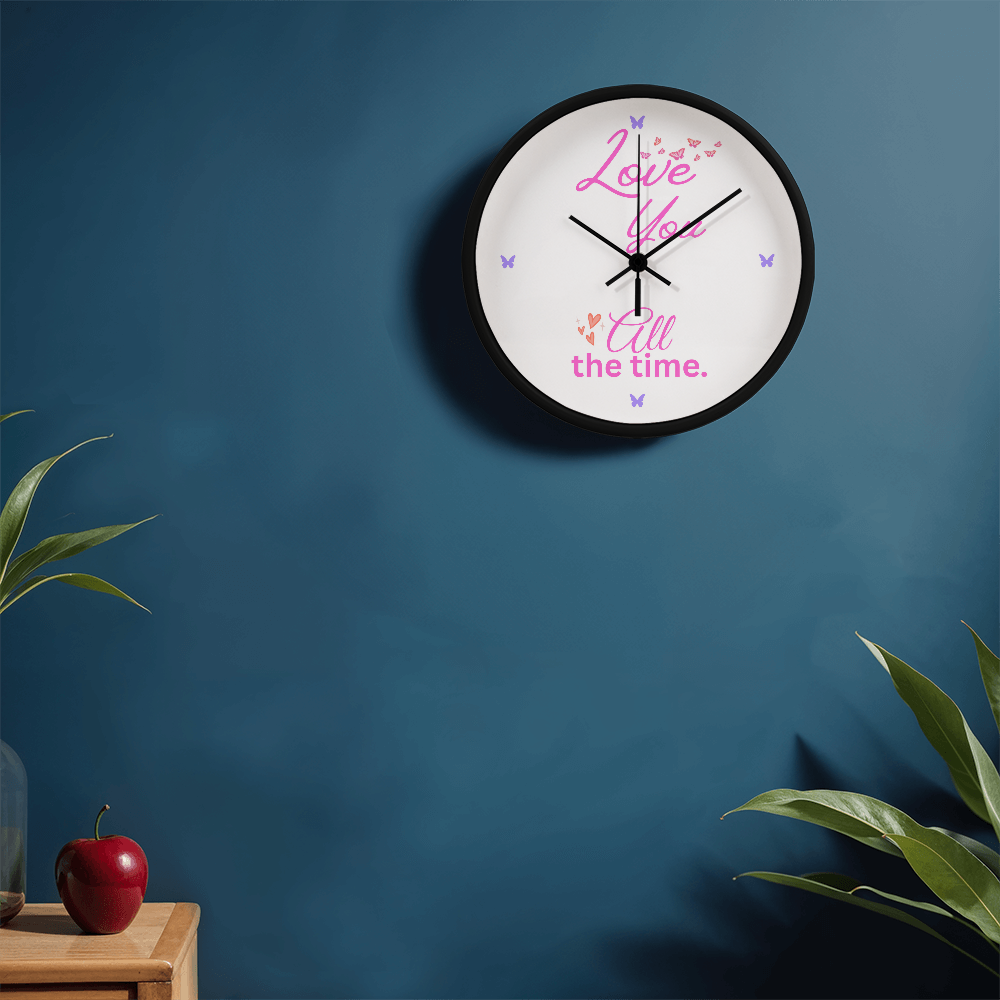 Beautiful Butterflies Clock, Perfect Gift for Her. Birthday or Any Day, Show Her You Love Her All The Time.