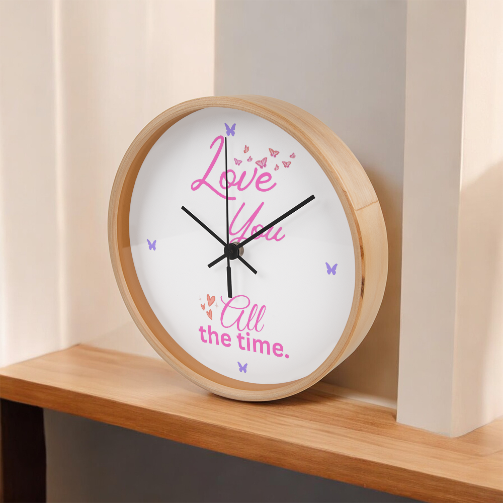 Beautiful Butterflies Clock, Perfect Gift for Her. Birthday or Any Day, Show Her You Love Her All The Time.